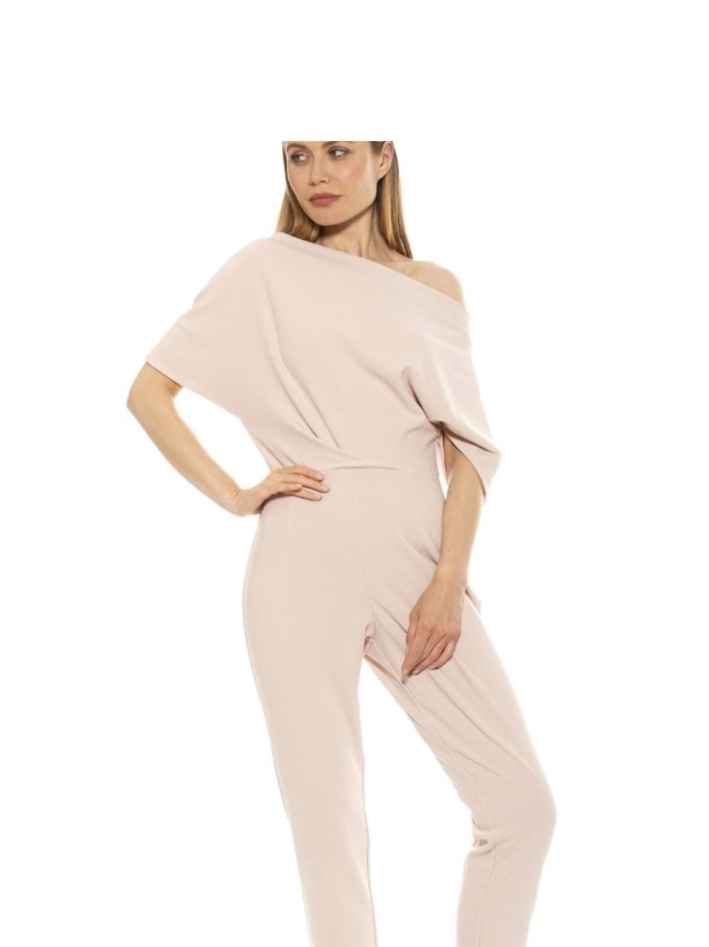 NWT Alexia Admor Blush Off-Shoulder Jumpsuit